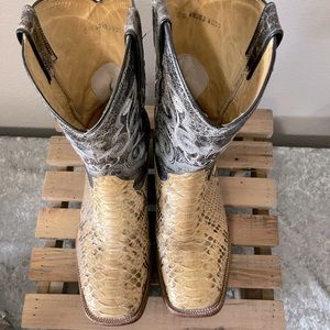 Authentic Python Western Cowboy Boots